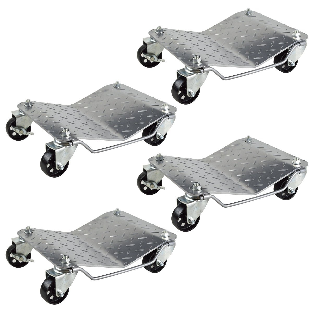 【送料無(wú)料】『鉄輪』 積載荷重1100kg 1t 頑丈 4臺(tái) タイヤドーリー カー ホイール ドーリー 故障 修理 整備 不動(dòng)車(chē) 移動(dòng) 工具 4個(gè) セット