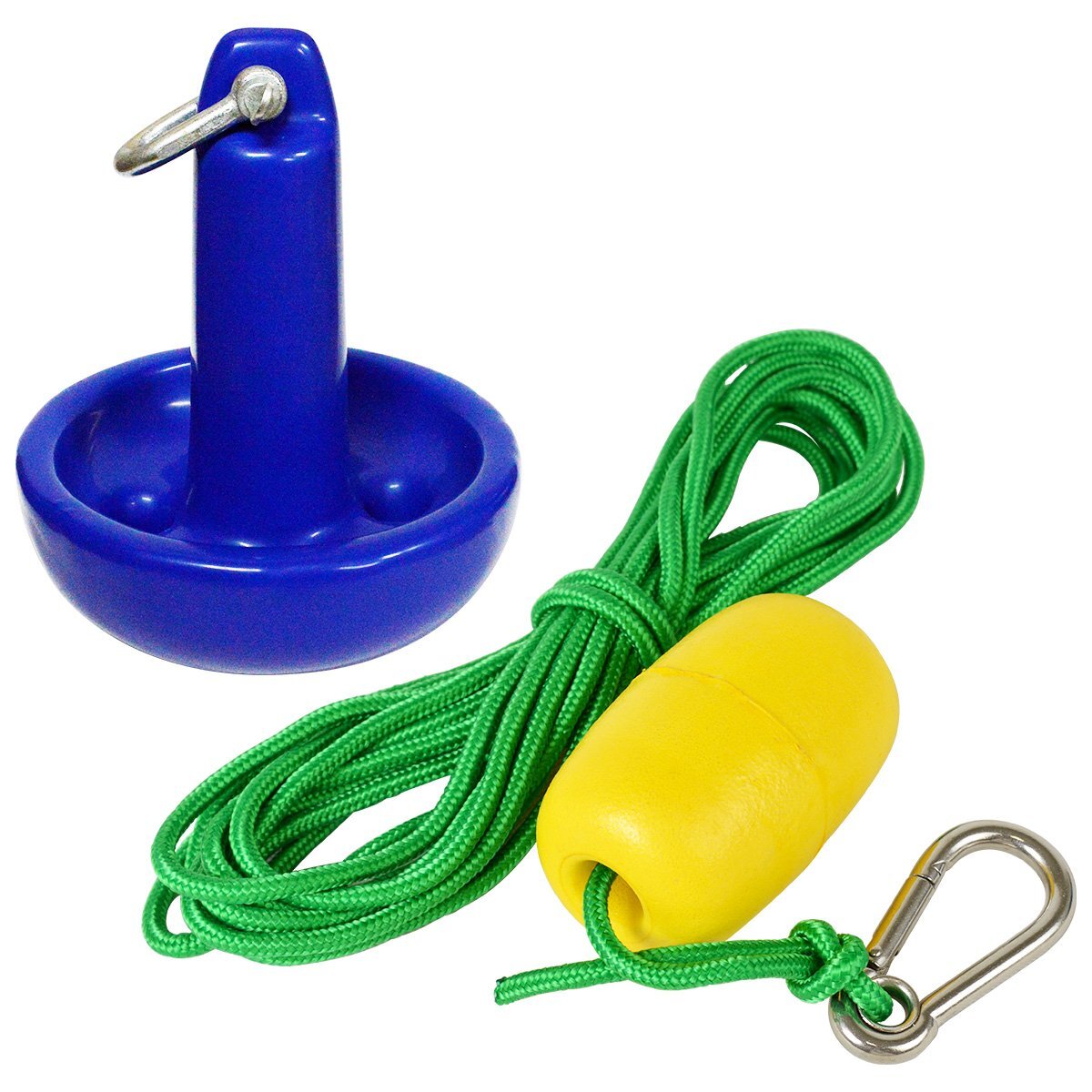 【送料無料】『ロープ アンカー セット』マッシュルームアンカー 8LBS 3.5kg 青/ブルー フロート/ロープ/フック付！ジェットスキー 船