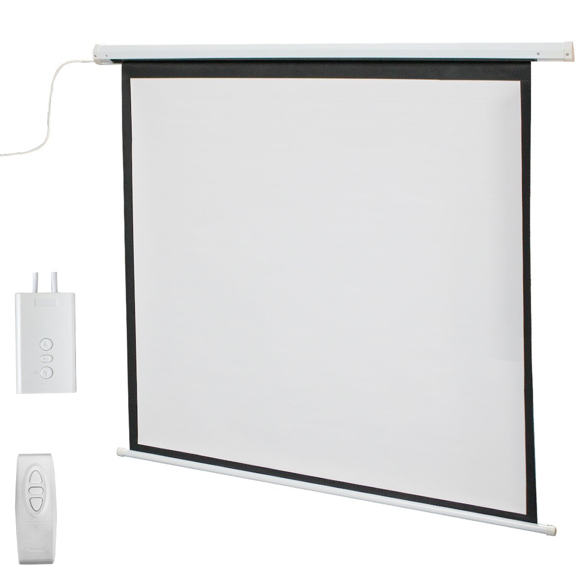 【送料無料】電動 自動巻き 高畫質(zhì) 70インチ 70型 1:1 プロジェクター スクリーン 壁掛け 天吊り ホームシアター プレゼン 會議 セミナー