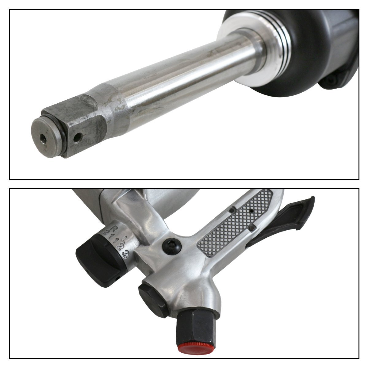 【送料無(wú)料】大型 トラック エアー インパクトレンチ セット 強(qiáng)力 2200Nm 業(yè)務(wù)用 タイヤ ホイール 交換 ロングアンビル ダブルタイヤ 対応