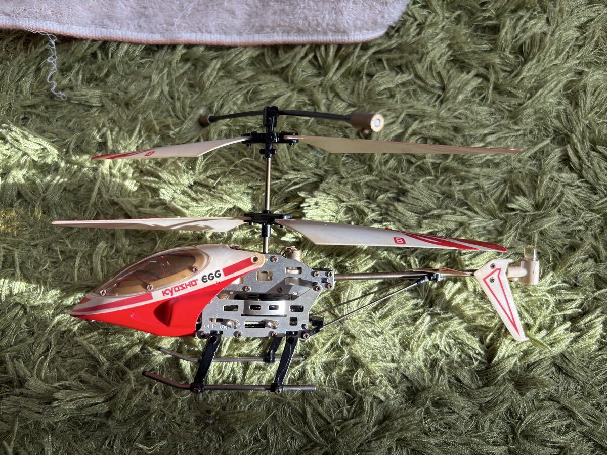 ラジコン　RC ヘリコプター　京商　EGG KYOSHO 動作未確認　_画像5