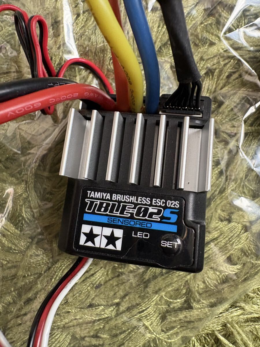 ラジコン　RC ブラシレスアンプ　TBLE-02S ブラシレスモーター　TBLM-02S 15.5T タミヤ　TAMIYA 田宮_画像3