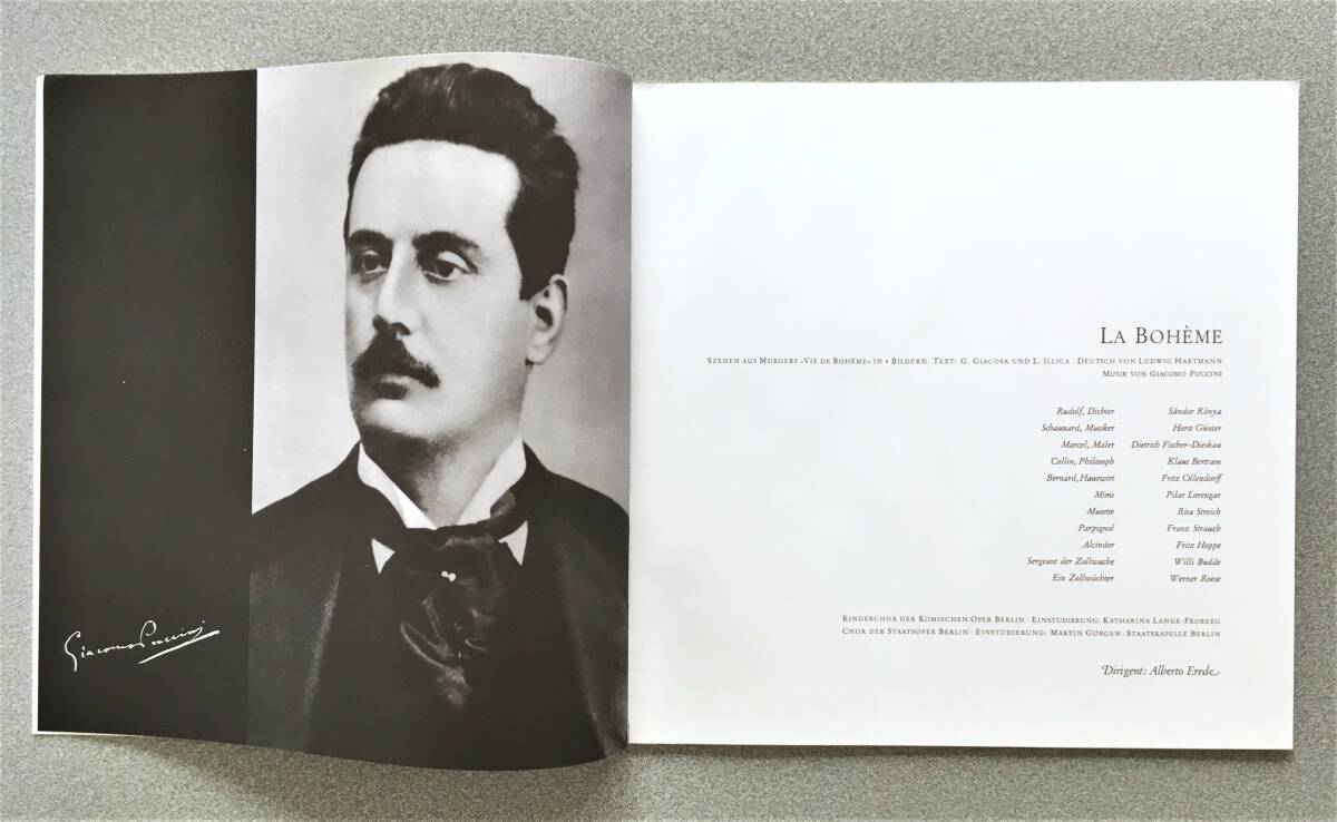 独DGG LPM ALLE 大TULIP FLAT盤 リタ・シュトライヒ/ディースカウ「ラ・ボエーム」全曲 エレーデの棒が冴える 驚愕新同極美品_画像5