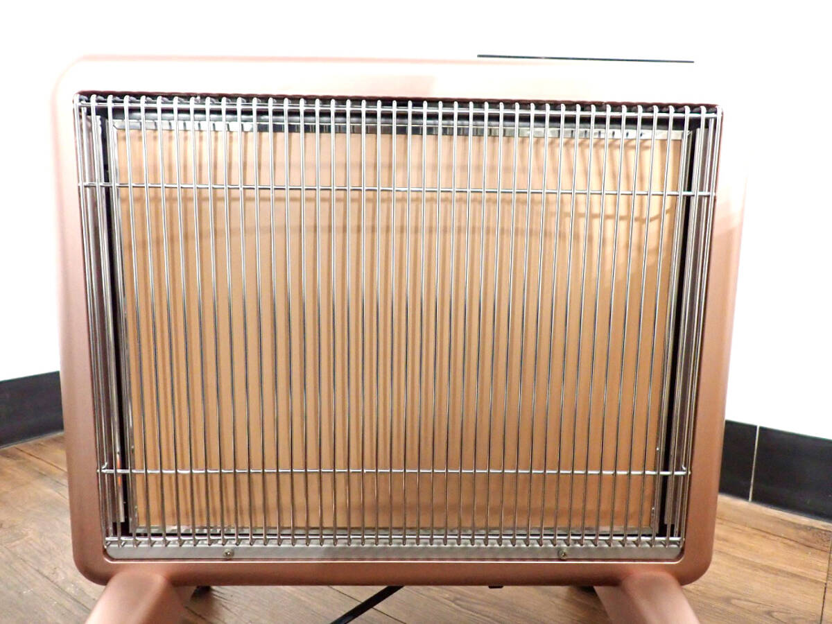 中古 パネルヒーター NIHON-ENSEKIGAISEN E800L-TM2 日本遠赤外線 サンルミエ キュート 電気ストーブ 暖房 100V タイマー付 パールゴールド_画像3