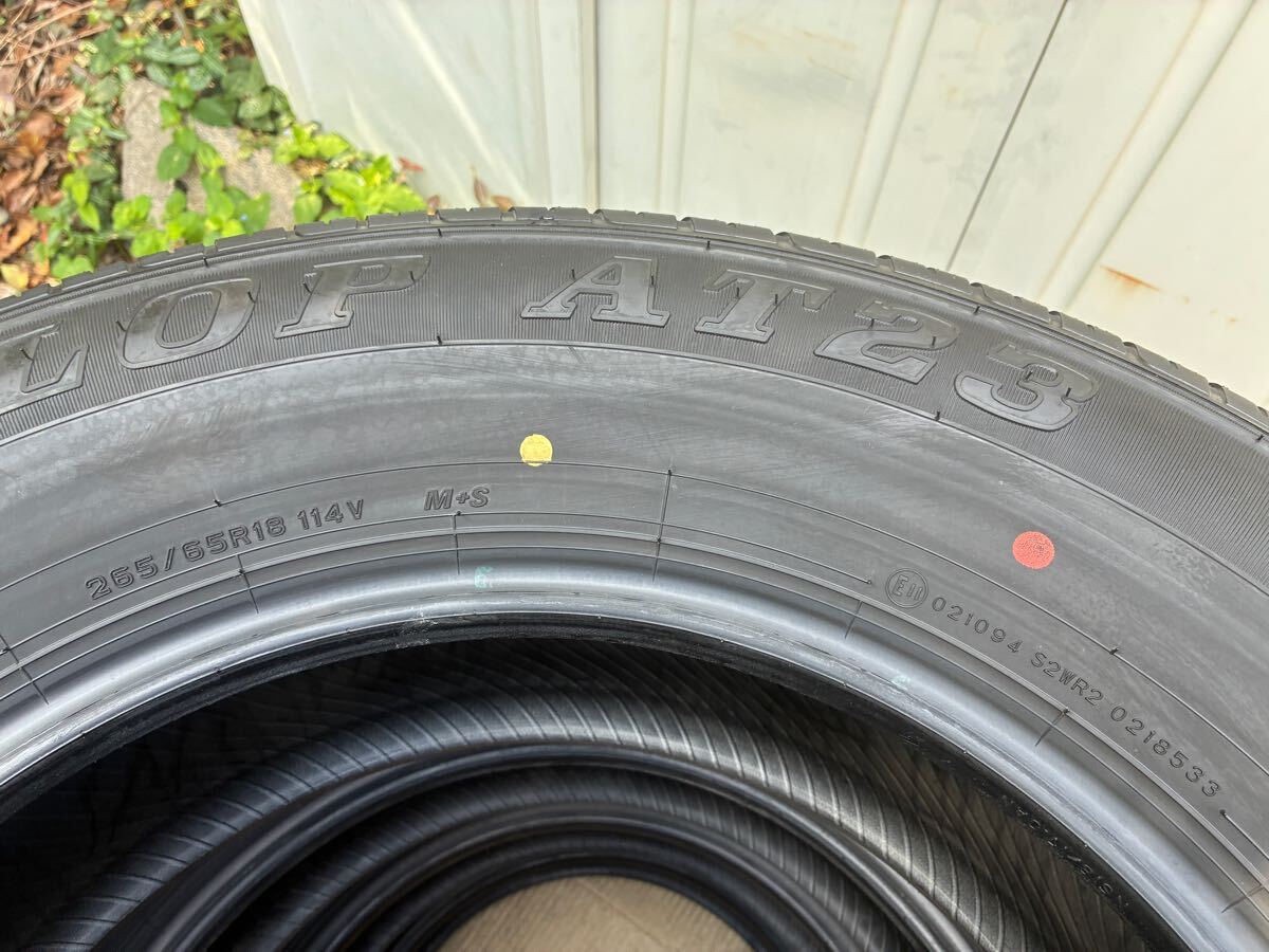 新車外し ダンロップ DUNLOP GRANDTREK AT23 265/65R18 タイヤ4本セット ランクル250純正 2024年42週製 熊本から ランドクルーザー300_画像8