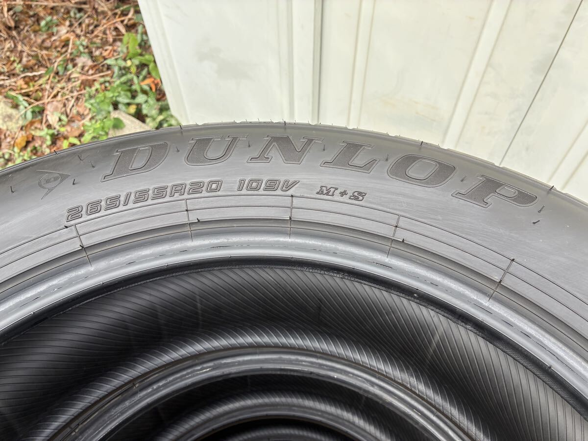 新車外し ダンロップ DUNLOP GRANDTREK PT5A 265/55R20 タイヤ4本セット ランドクルーザー300純正 2023年34週製 レクサスLX600 熊本から_画像6
