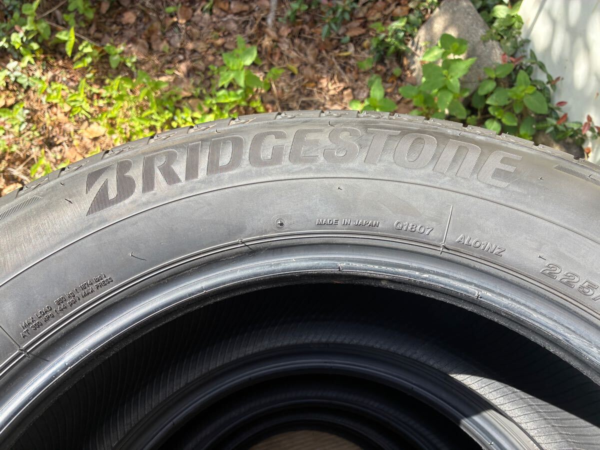 新車外し ブリヂストン BRIDGESTONE ALENZA 001 225/65R17 タイヤ4本セット 2024年08週 RAV4・ハリアー 純正 熊本 CX-5 エクストレイル_画像6