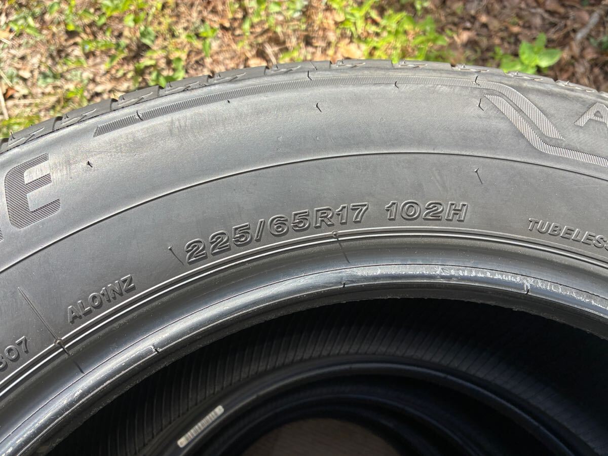 新車外し ブリヂストン BRIDGESTONE ALENZA 001 225/65R17 タイヤ4本セット 2024年08週 RAV4・ハリアー 純正 熊本 CX-5 エクストレイル_画像8