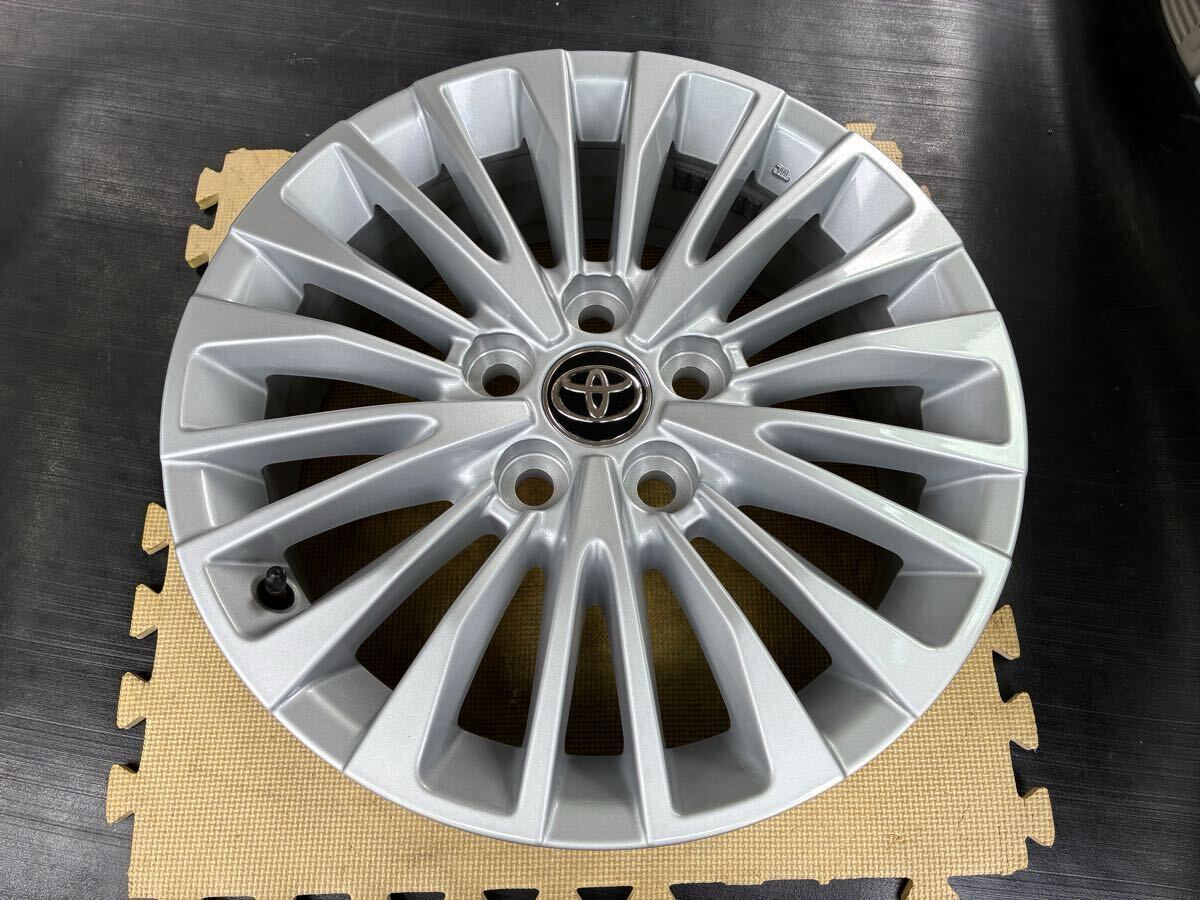 新車外し トヨタ 新型 40系 アルファード 純正 オプション 4本セット 17インチ6.5J+40 120-5H 熊本から ヴェルファイア スタッドレス用に_画像4