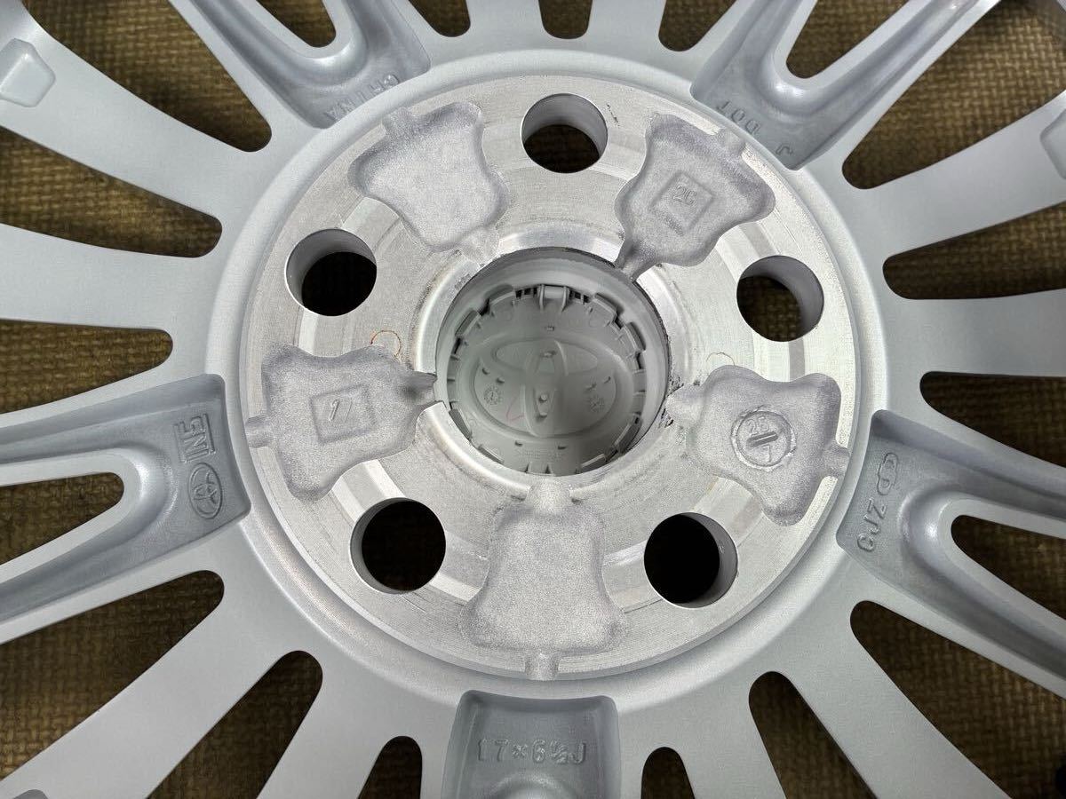 新車外し トヨタ 新型 40系 アルファード 純正 オプション 4本セット 17インチ6.5J+40 120-5H 熊本から ヴェルファイア スタッドレス用に_画像8