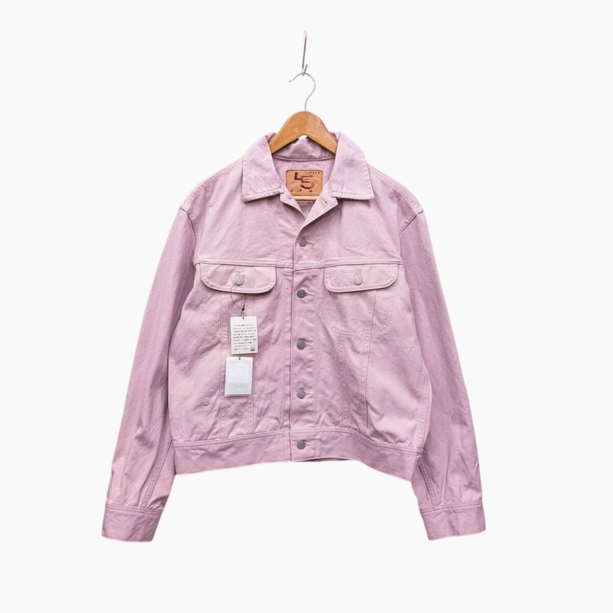 99 45rpm 足袋クロスの908比古比女ジャン 45アールピーエム トラッカージャケット Gジャン ピンク サイズ 4_画像1