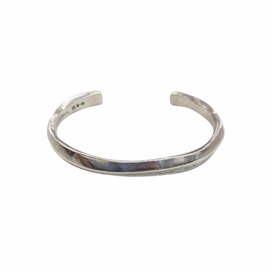 GARNI ガルニ トライアングル シルバー バングル ブレスレット アクセサリー ジュエリー 925 ケース付き