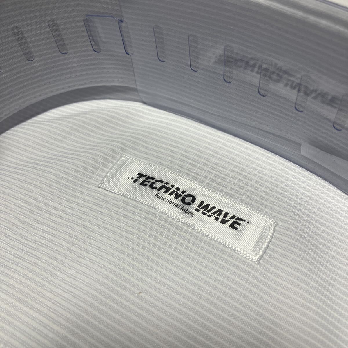 このシャツ最高です☆形態安定　ニットストレッチ　薄ーいグレー地ホワイトワイシャツ　L(41-82)　ボタンダウン_画像3