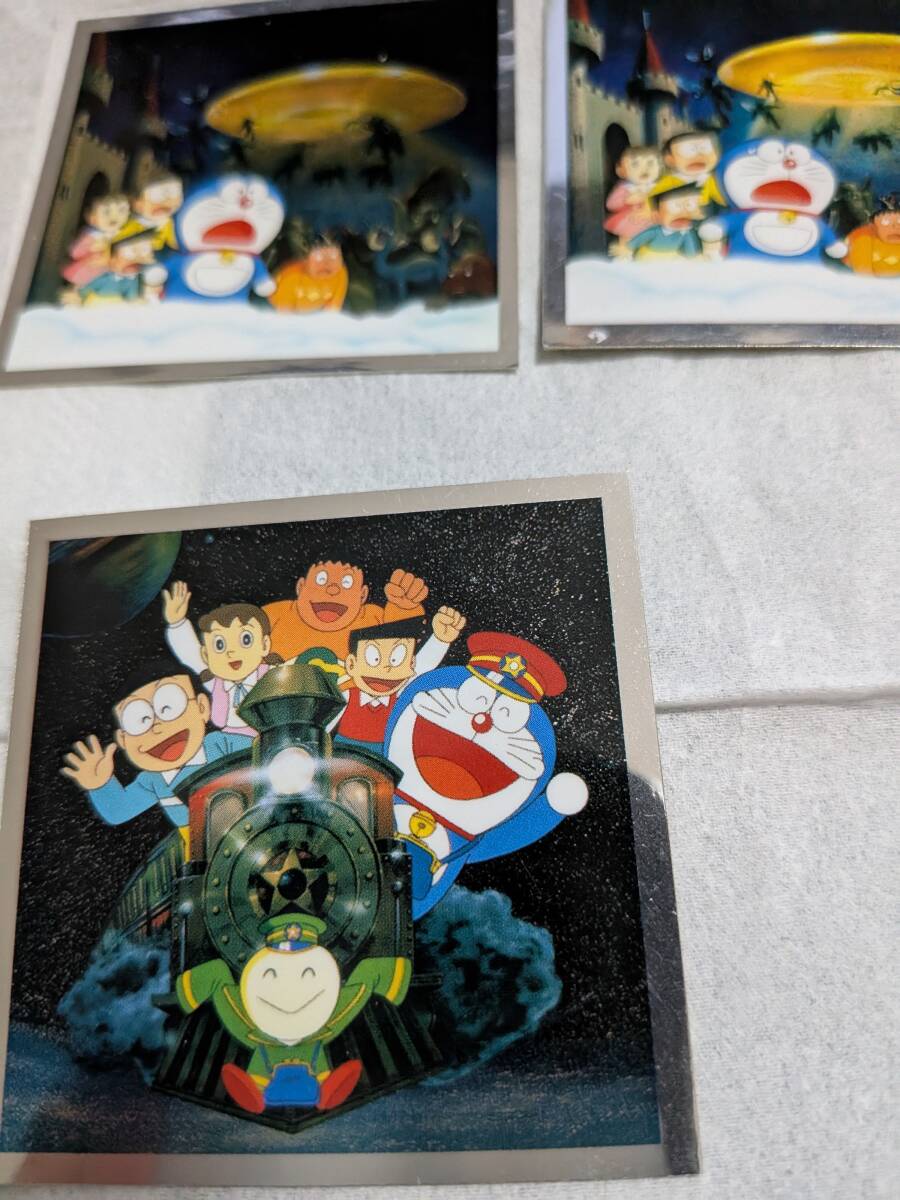 即決 ドラえもん 銀色 美品 在庫6枚 映画25周年 シール  ウエハースチョコ ロッテ  ばら売り1枚の値段_画像6