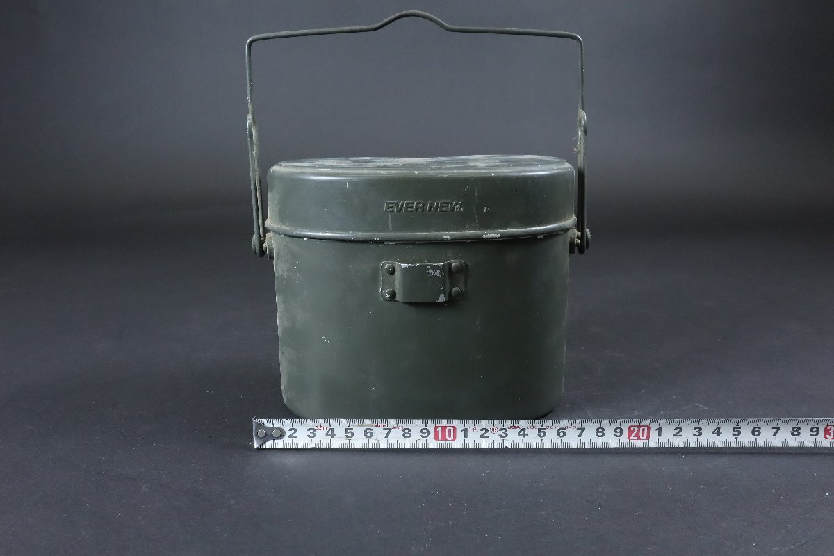 飯盒 2個セット / EVERNEW / 戦闘飯盒 / クッカー / 飯ごう / エバニュー / キャンプ / アウトドア / アンティーク / 昭和レトロ / 現状品_画像8