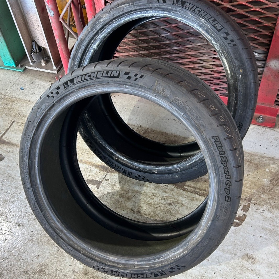 ★tk939-5-9 255/35R20　ミシュラン　パイロットスポーツ　カップ２　CUP2　中古２本♪ 2024年製_画像1