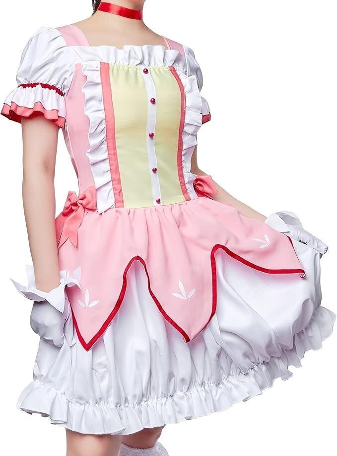 魔法少女まどか☆マギカ 鹿目まどか コスプレ 暁美ほむら コスプレ衣装 ウィッグ付き 見滝原中学制服 学園祭 文化祭 仮装 舞台_画像3