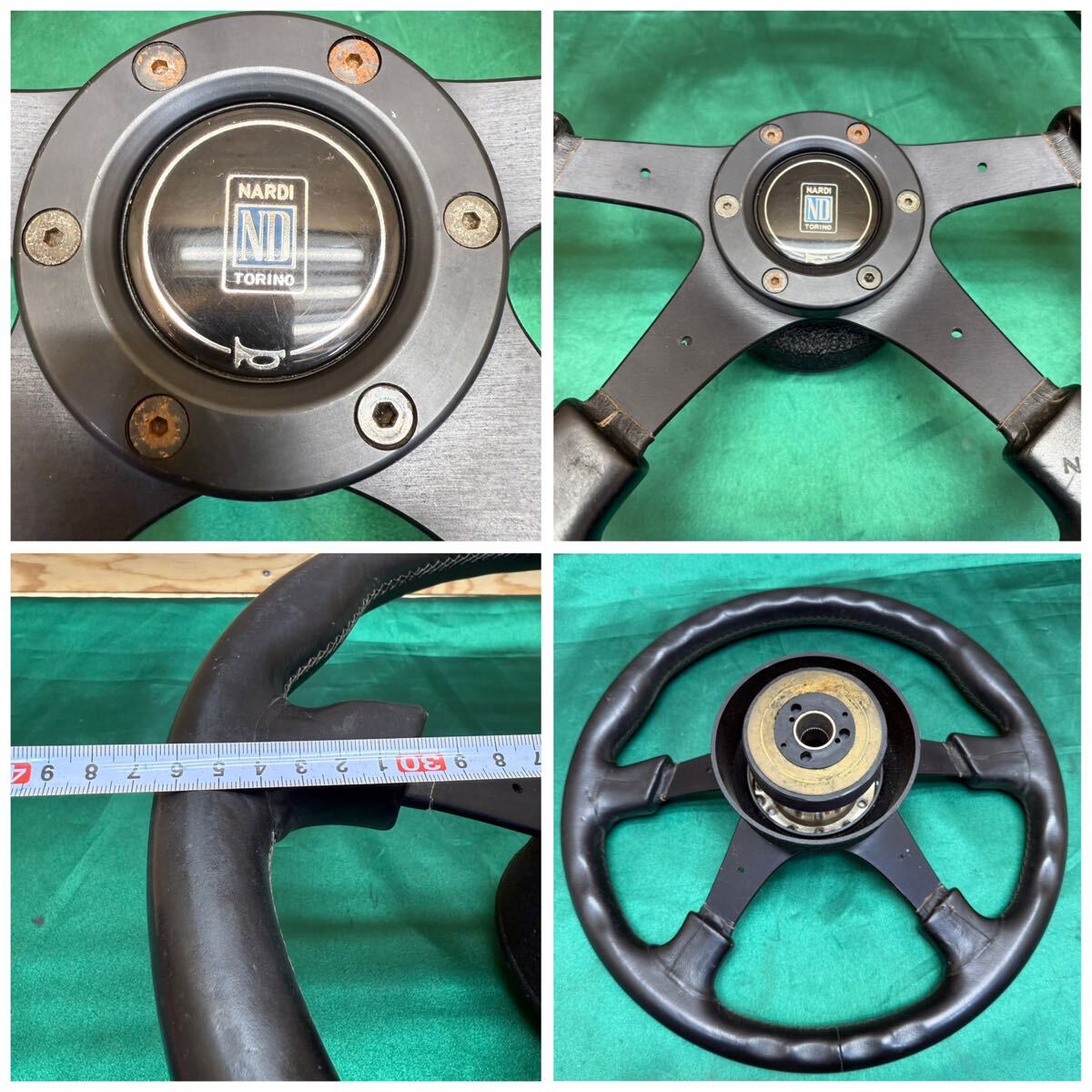 ナルディ ステアリング ハンドル 36.5パイ 4本スポーク NARDI イタリア製 ガラ4 ? GARA4 ? TYPE5 ? R72043_画像8