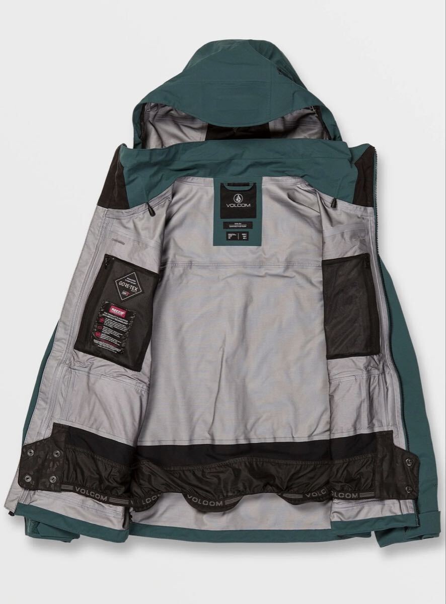定価126,500円　ハイエンドモデル　新品　VOLCOM Womens Vs 3L Stretch Gore Jacket - Balsam GORE-TEX Mサイズ_画像3