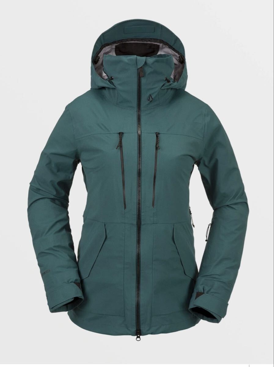 定価126,500円　ハイエンドモデル　新品　VOLCOM Womens Vs 3L Stretch Gore Jacket - Balsam GORE-TEX Mサイズ_画像1