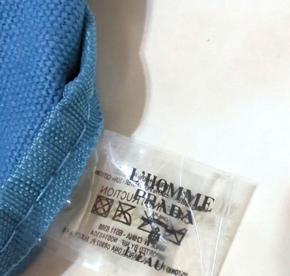 新品/未使用 PRADA/プラダ ノベルティ ミニ トートバッグ ブルー_画像5