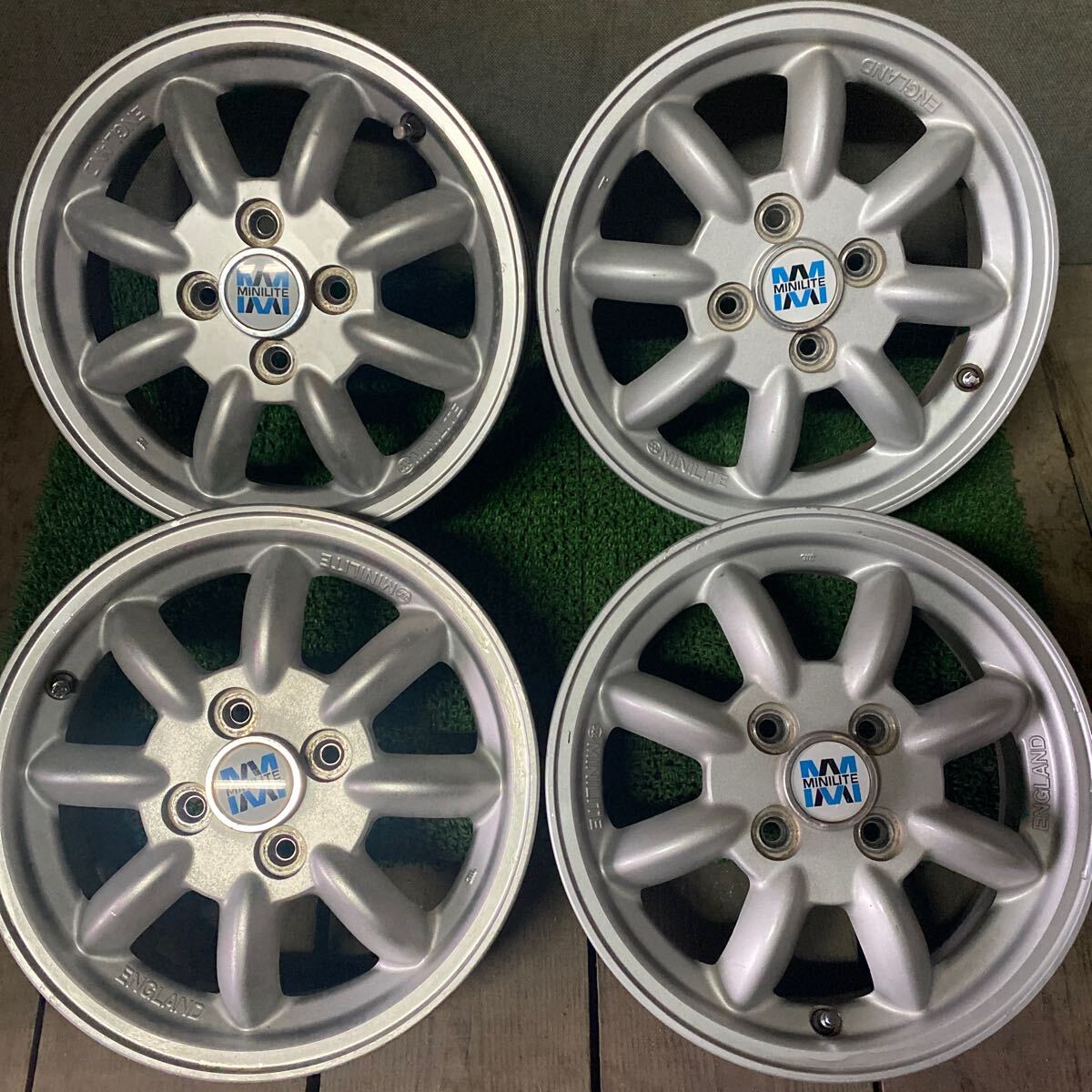 DAIHATSU純正ホイール タント ムーヴ ミラジーノ 14インチ 14×4.5J+45 PCD;100-4H バブ:約54mm 大きな傷少なめ 沖縄離島発送不可 _画像1