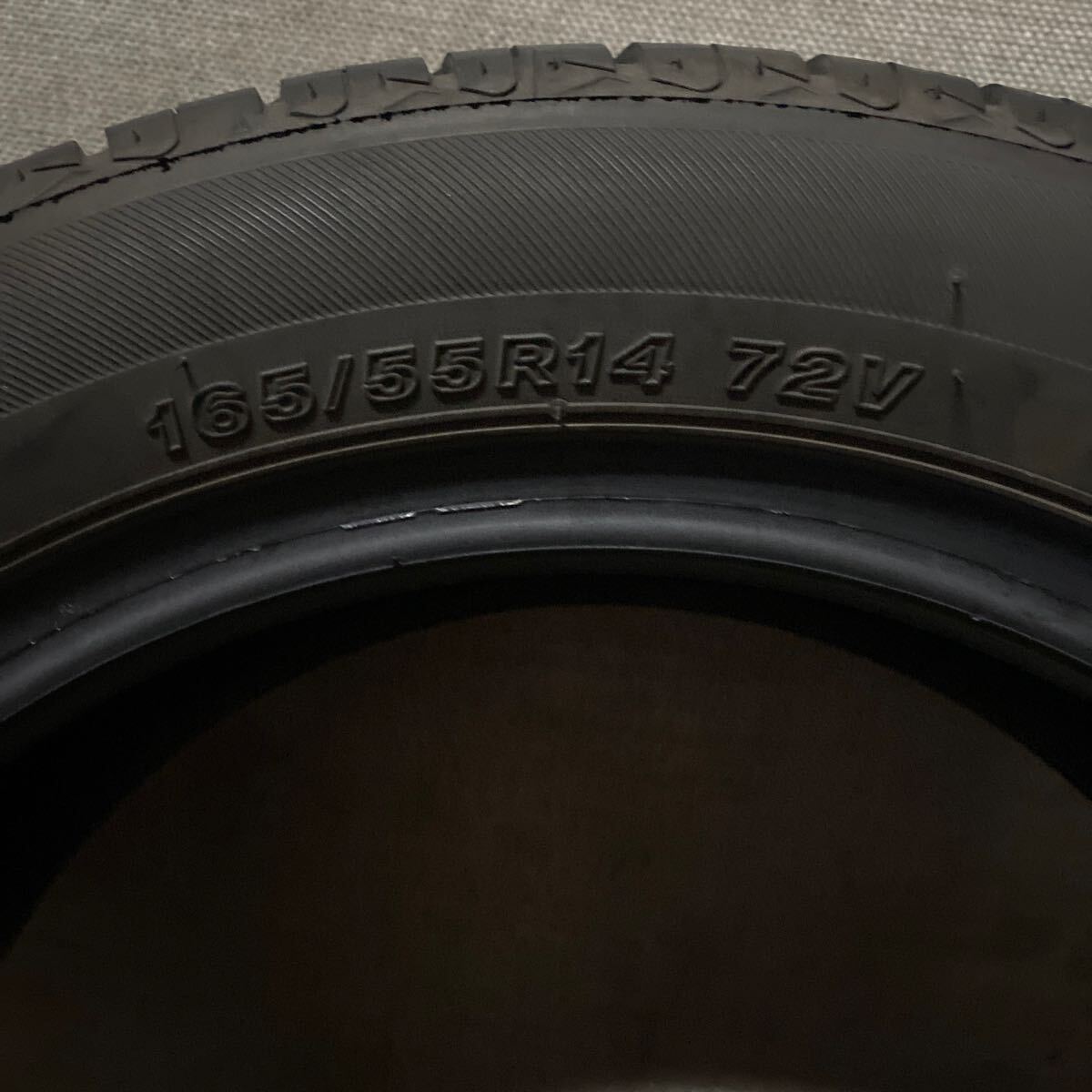 バリ山 BRIDGESTONE SEIBERLING 165/55R14 72V 年式:2023 残り溝:5.5〜6mm 8分山 少しひびあり 沖縄離島発送不可 _画像9
