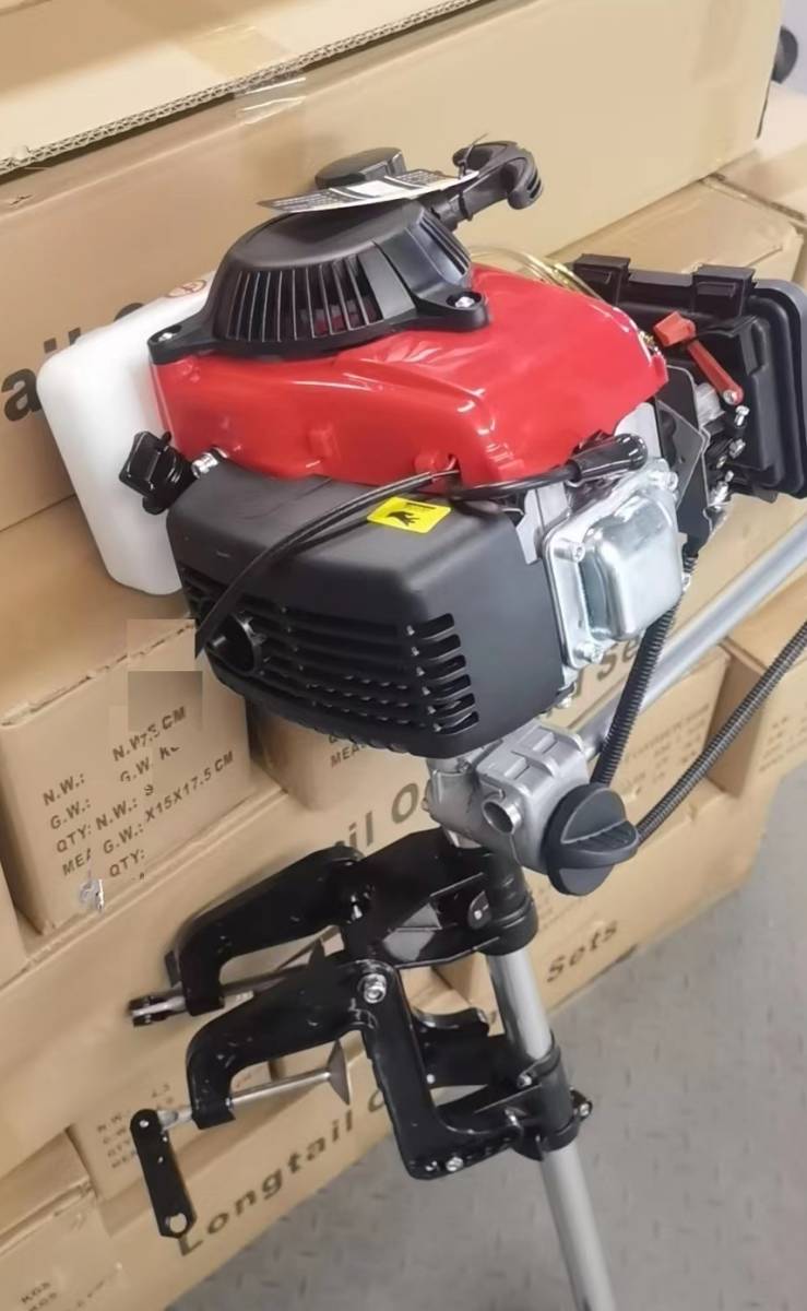 船外機 4スト 53cc エンジン 免許不要 釣り ゴムボート フィッシング 小型_画像2