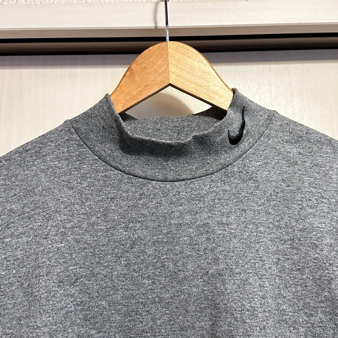 Nike made in USA グレー ハイネック 長袖 Lsize HR036_画像3