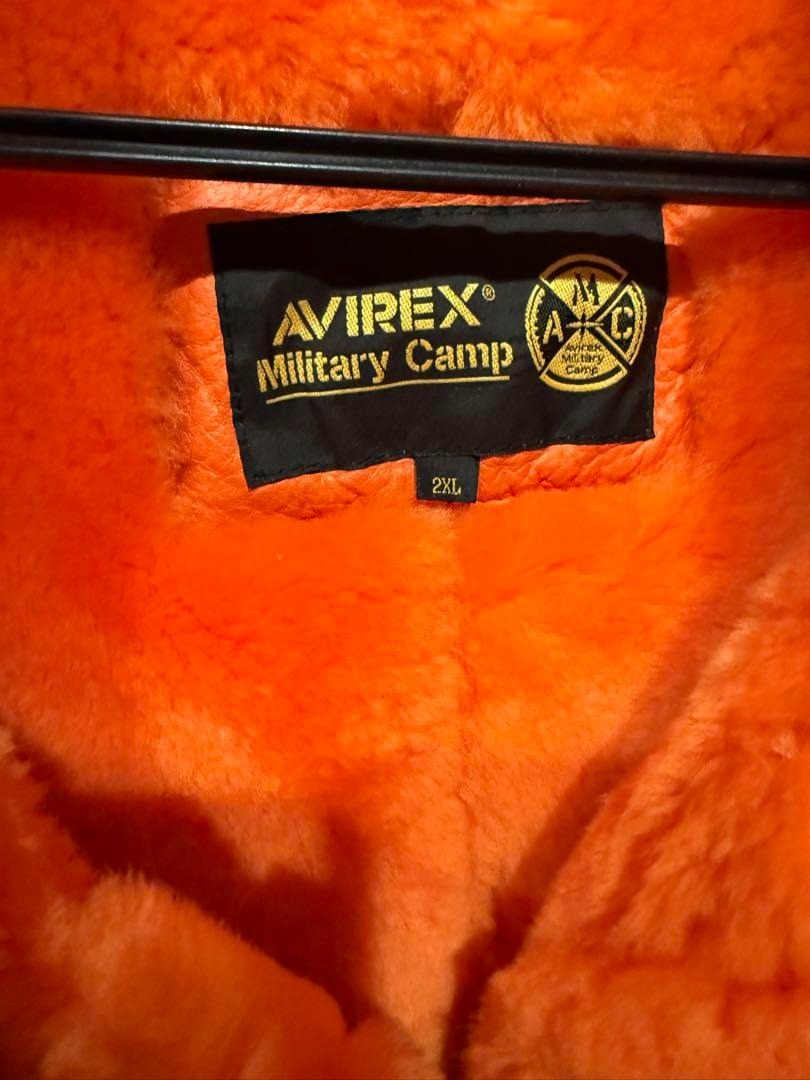 avirex b-3 ムートン オレンジ　2XL_画像5