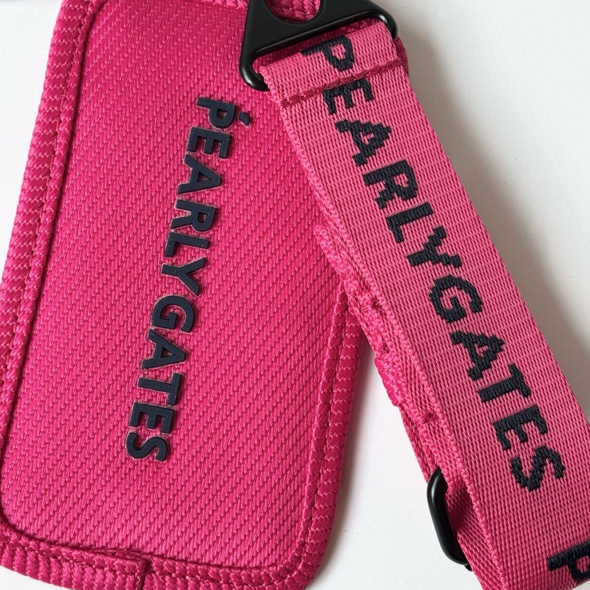 { новый товар }100 иен ~ Pearly Gates PEARLY GATES именная табличка Golf название . Logo розовый 