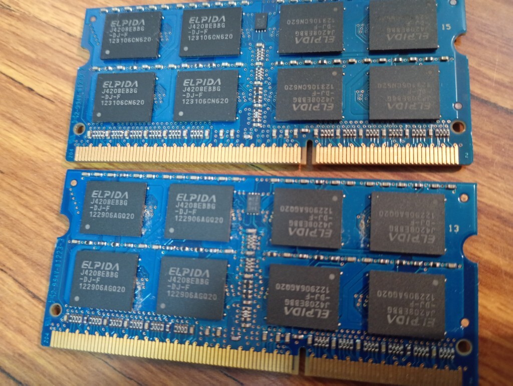 Ⅰd 【1333低電圧】 ■ 合計16GB（8GB×2枚) ■ PC3L-10600s ／Panasonic KBAX08G ＋ Panasonic KBAX08G_画像4