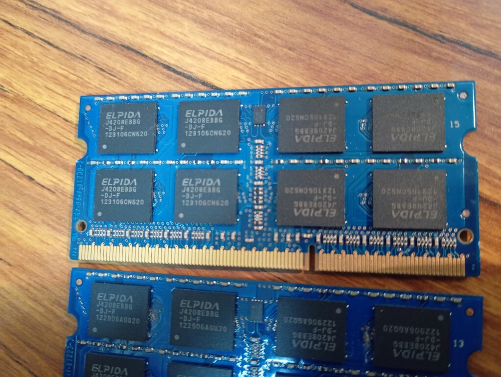 Ⅰd 【1333低電圧】 ■ 合計16GB（8GB×2枚) ■ PC3L-10600s ／Panasonic KBAX08G ＋ Panasonic KBAX08G_画像5