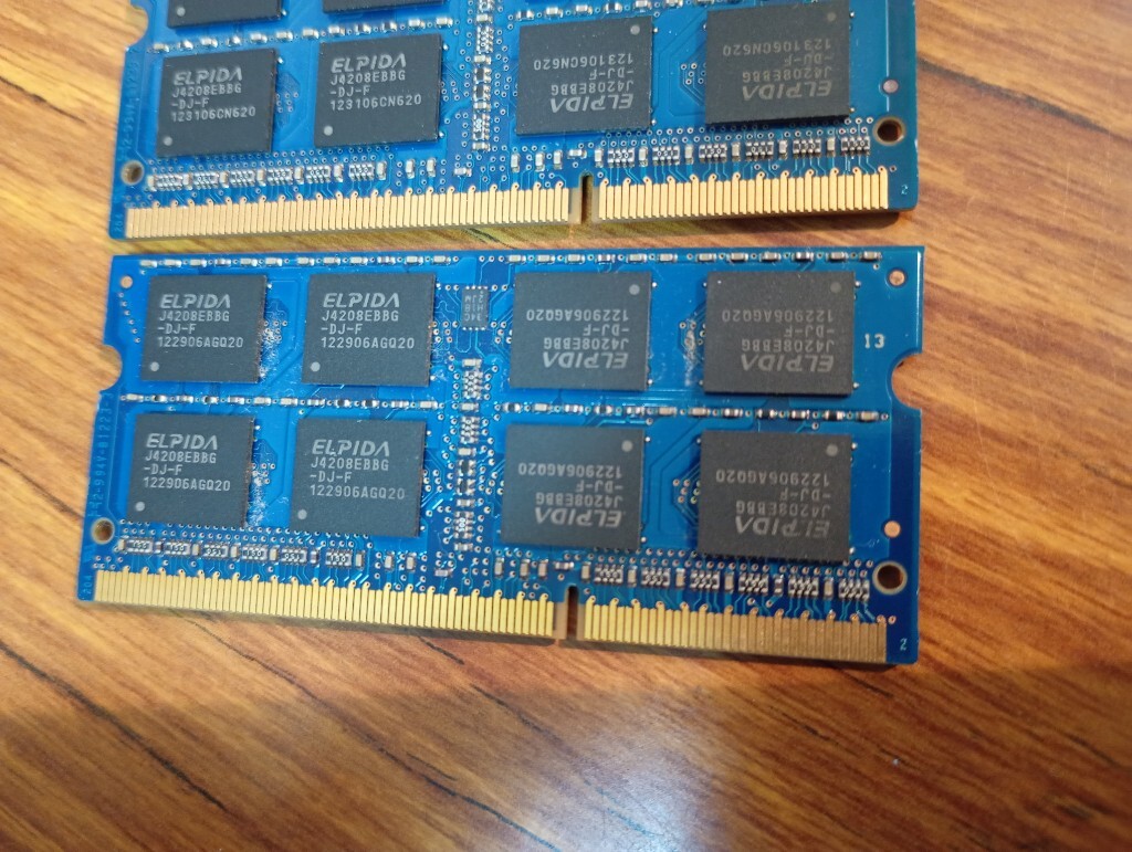 Ⅰd 【1333低電圧】 ■ 合計16GB（8GB×2枚) ■ PC3L-10600s ／Panasonic KBAX08G ＋ Panasonic KBAX08G_画像6