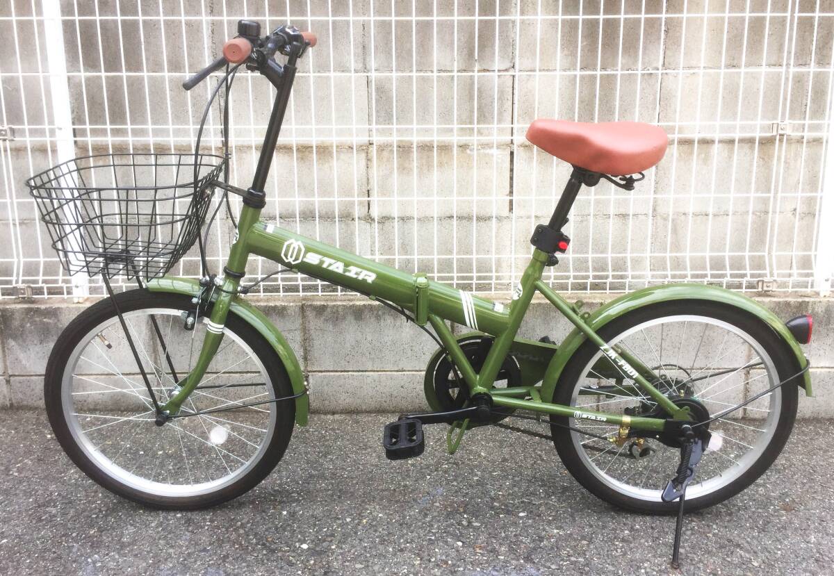 状態◎ 綺麗　折りたたみ自転車　STAIR　20インチ　シマノ６段変速　※発送も可、手渡しも可_画像5