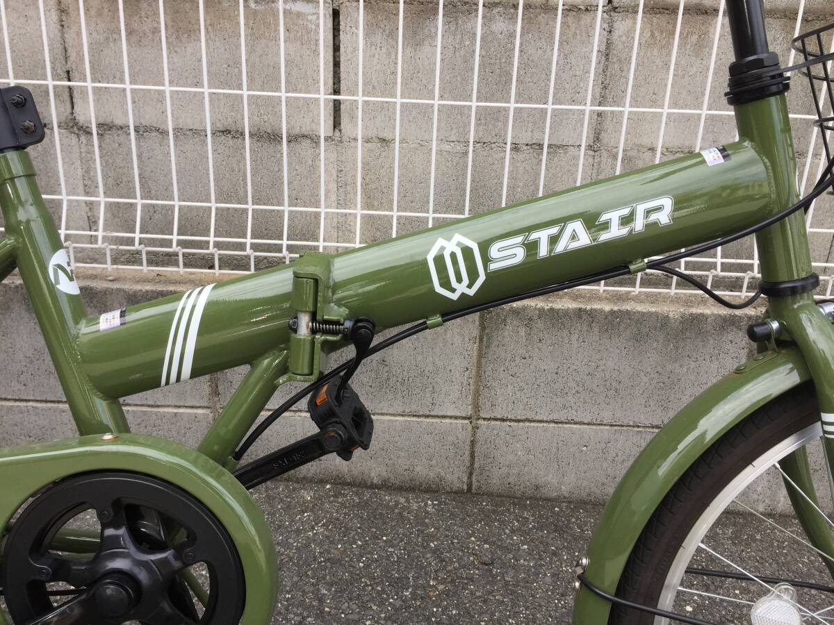 状態◎ 綺麗　折りたたみ自転車　STAIR　20インチ　シマノ６段変速　※発送も可、手渡しも可_画像3