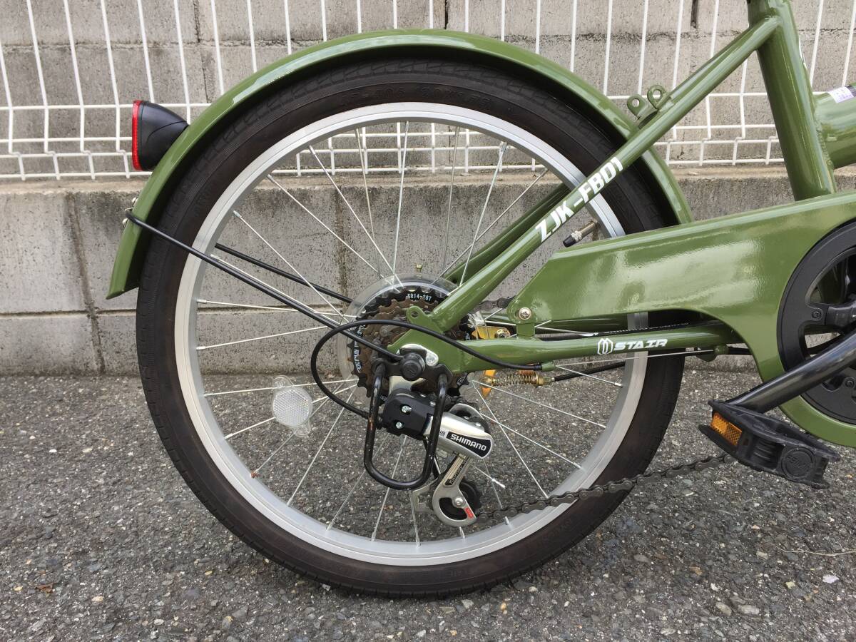 状態◎ 綺麗　折りたたみ自転車　STAIR　20インチ　シマノ６段変速　※発送も可、手渡しも可_画像4