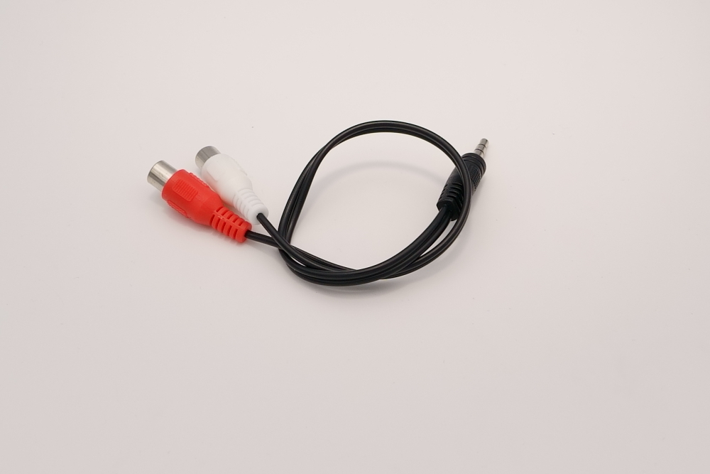3.5mmステレオミニプラグ(オス) 変換 RCAピンプラグ(メス) 20cm 変換ケーブル /A051_画像4