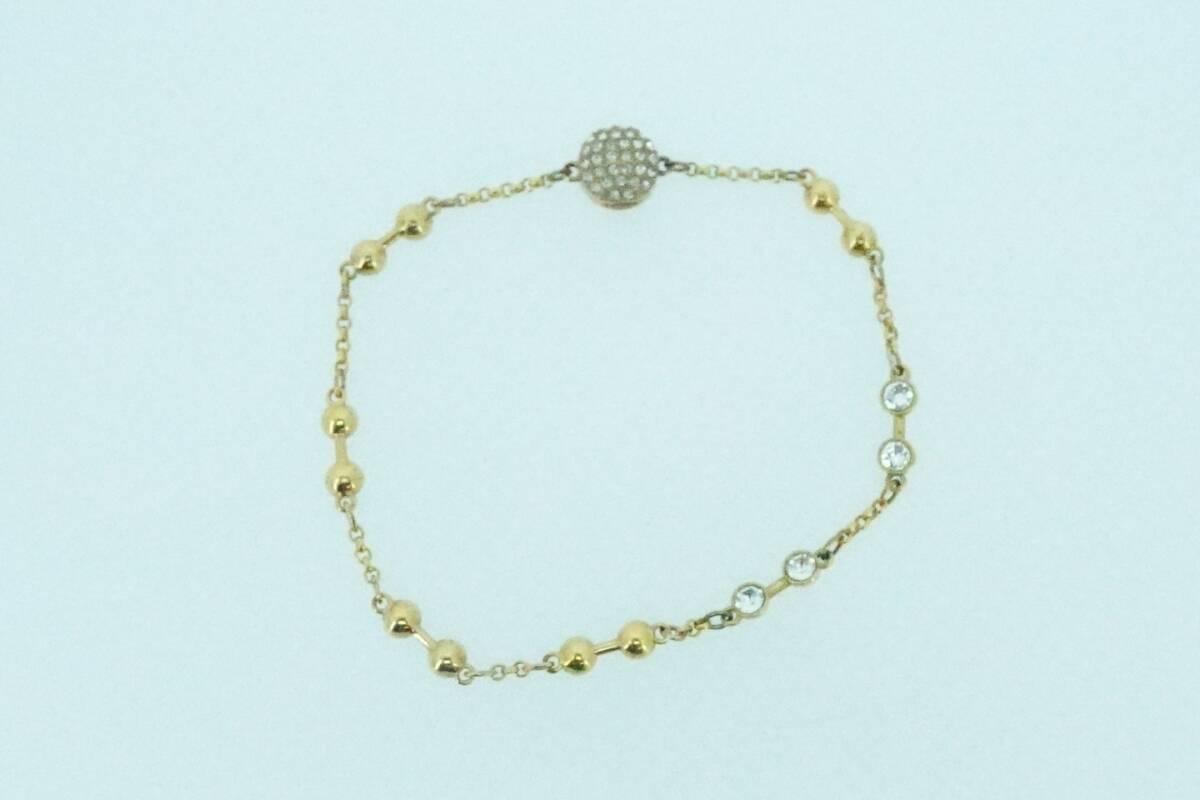 SWAROVSKI スワロフスキー ブレスレット、イヤリング2点まとめ メッキ_画像7