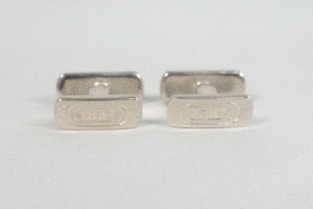 Tiffany&Co. ティファニー カフスボタン 925 約11.1g シルバー SILVE 1837 ブランド 小物_画像3