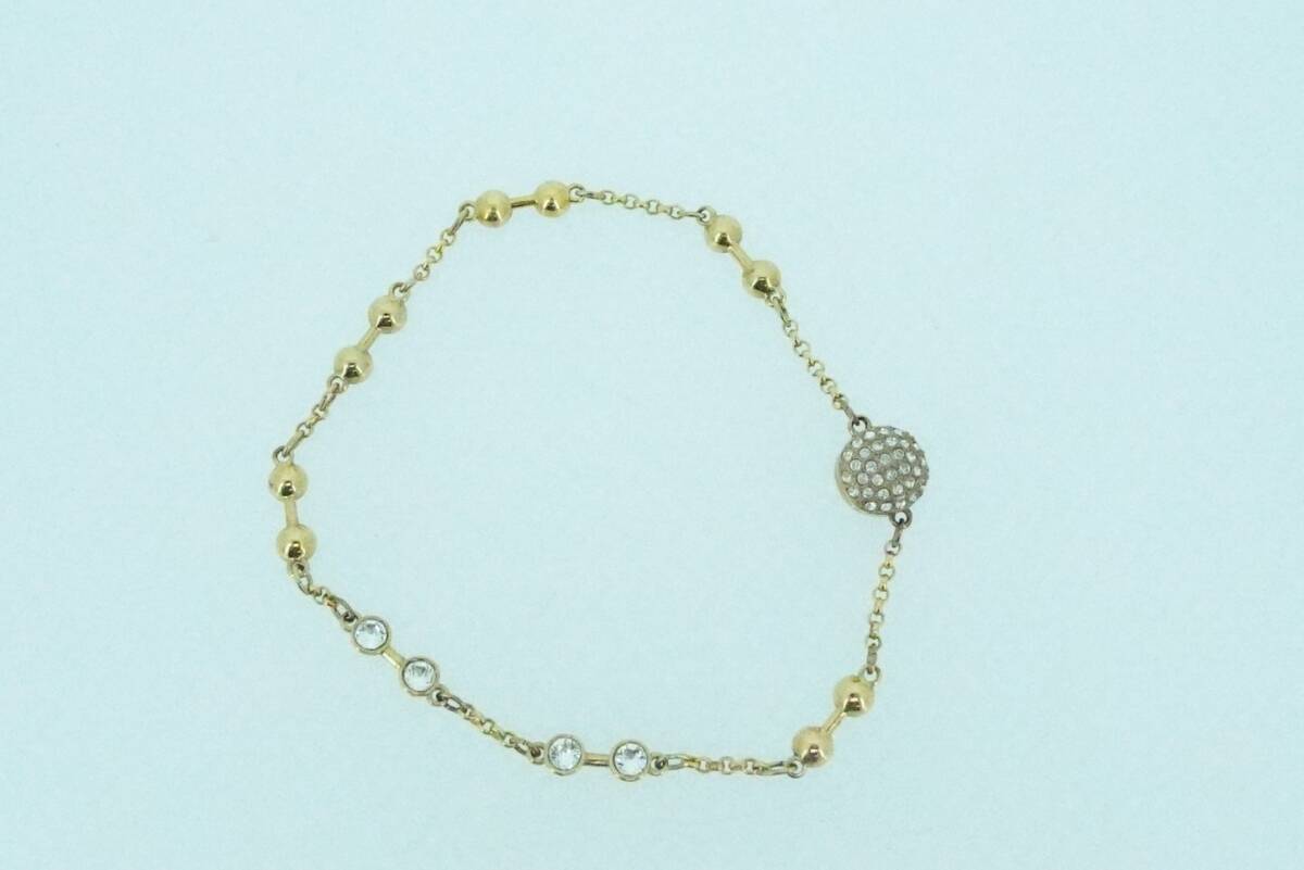 SWAROVSKI スワロフスキー ブレスレット、イヤリング2点まとめ メッキ_画像8