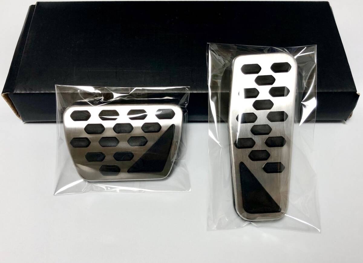 Jeep ジープ ラングラー 4代目 JL型 (現行型) 専用 メタルペダル アクセル ブレーキ ペダルカバーセット_画像1