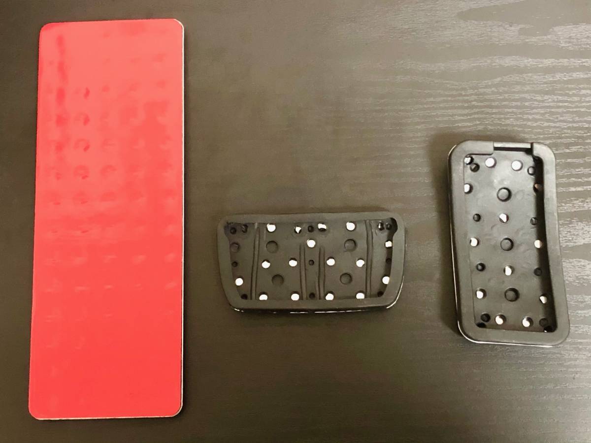 SUBARU スバル 現行型 インプレッサ フォレスター XV クロストレック レヴォーグ ペダル ペダルカバー AT用 ３点セット 取付簡単_画像2