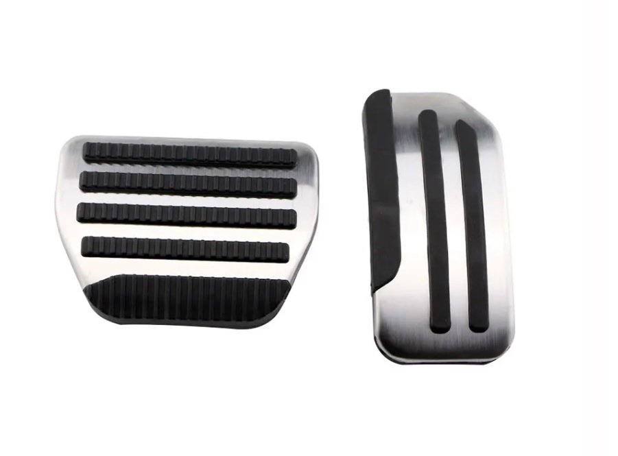 日産 NISSAN セレナ ノート マーチ ジューク シルフィ用 ステンレス製 ペダルカバー アクセル ブレーキ パーツ ペダルセット_画像3