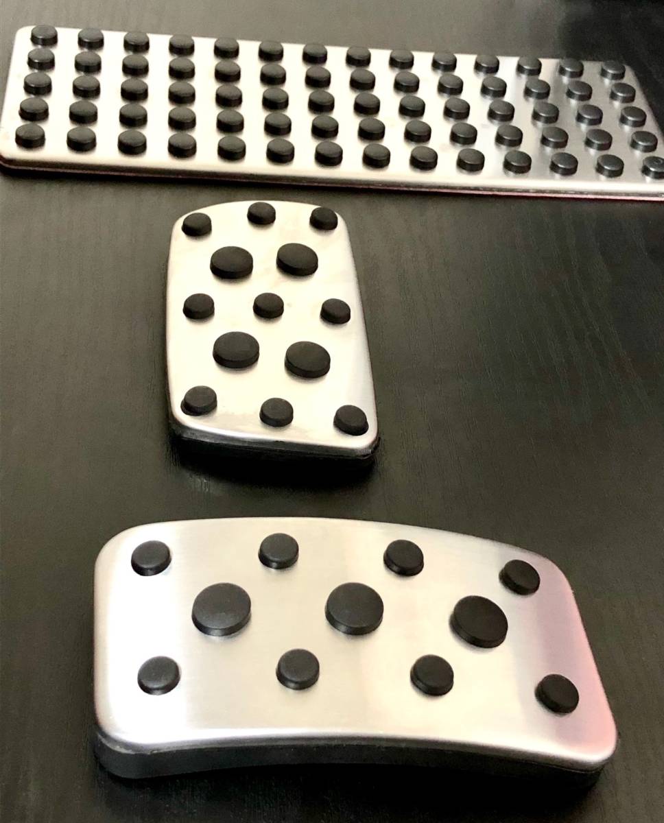 SUBARU スバル 現行型 インプレッサ フォレスター XV クロストレック レヴォーグ ペダル ペダルカバー AT用 ３点セット 取付簡単_画像3