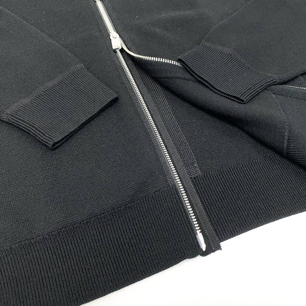 56j20 《美品》 Theory セオリー ドライバーズニット カーディガン トップス ジップアップ サイズXS ブラック メンズu02t_画像5