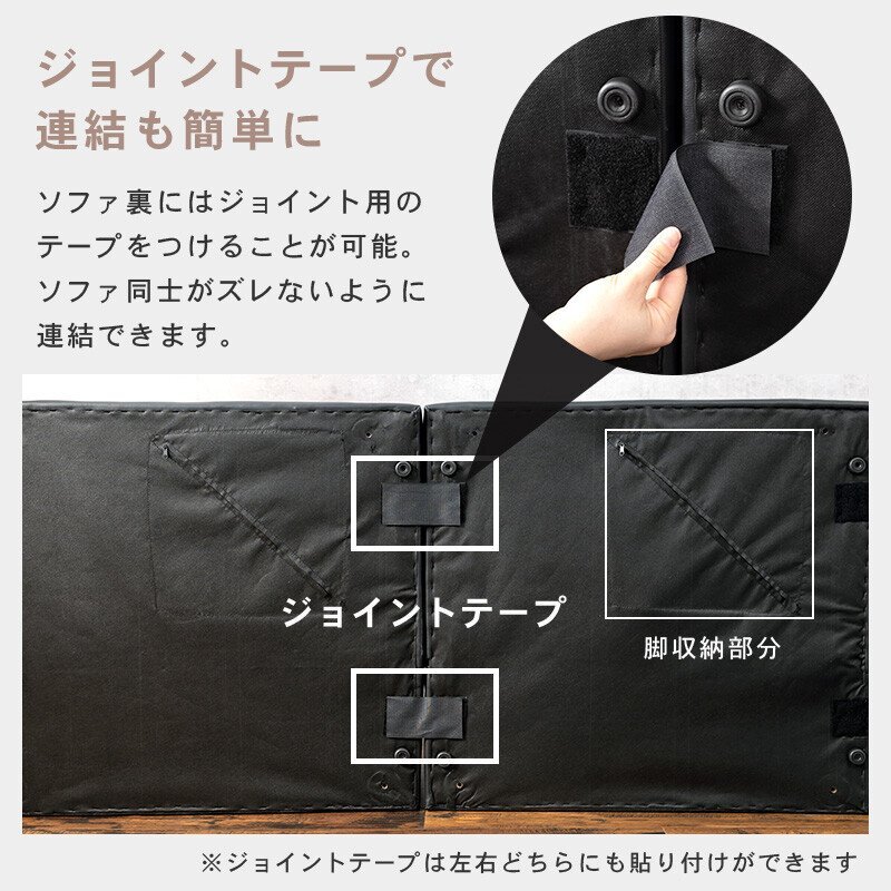ソファ　ホワイト　シンプルデザイン　背もたれ3段階　リクライニング仕様　nzclub_画像9
