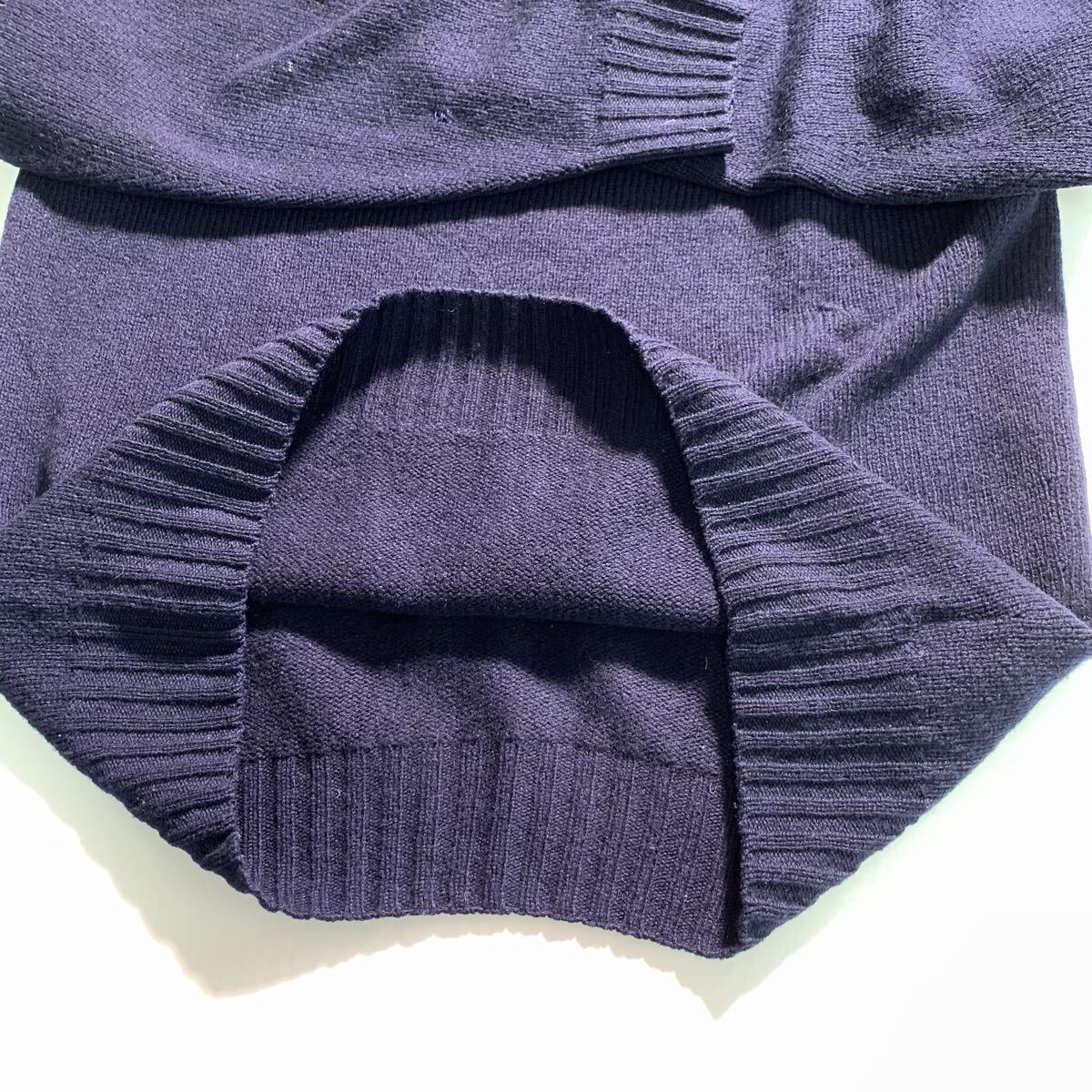 MORRIS & SONS 英国製 ウール100% ニット セーター Mサイズ クルーネック_画像9