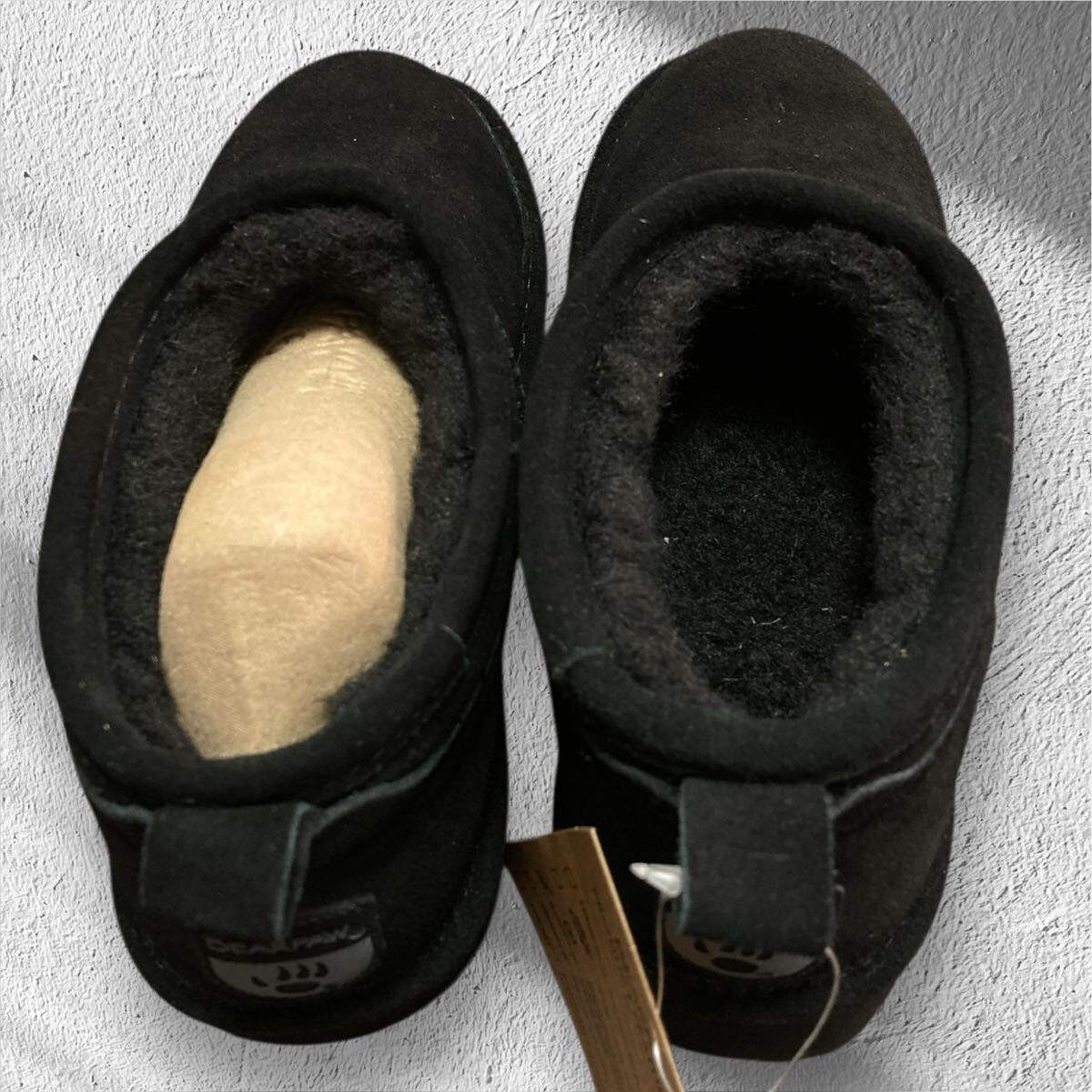BEARPAW 新品未使用　厚底ブーツ　ムートンブーツ　内ボア　黒　22㎝_画像5