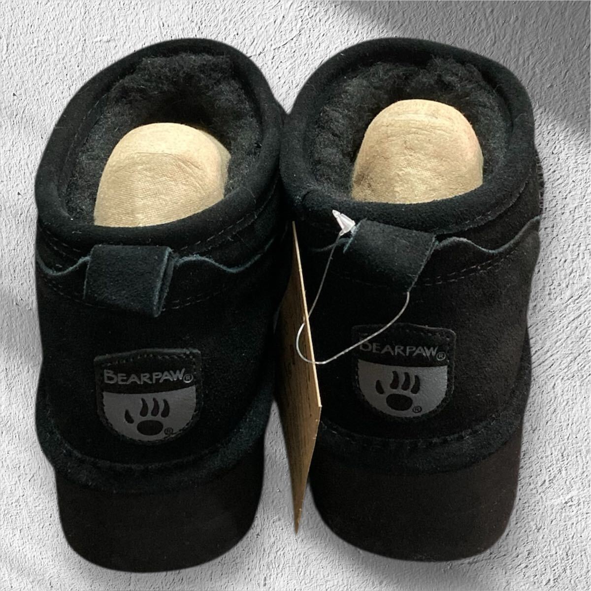 BEARPAW 新品未使用　厚底ブーツ　ムートンブーツ　内ボア　黒　22㎝_画像6